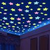 Luminous Wall Stickers Stars Shine In the Dark Sticker Decals for Kids Baby Rooms Colorful Fluorescent Stickers Home Deco