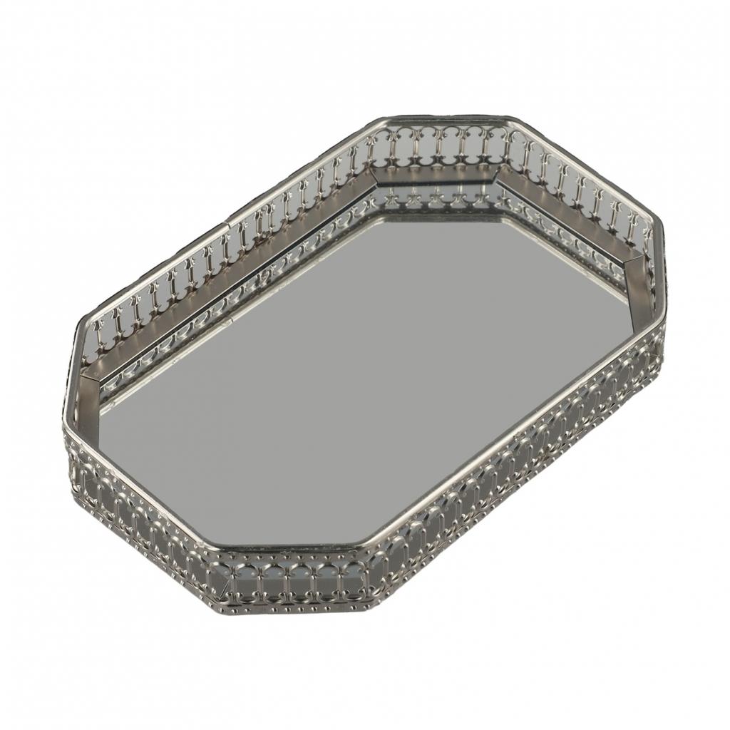 Кафе Ресторан Домашний Свет Роскошный Зеркальный Металлический Поднос