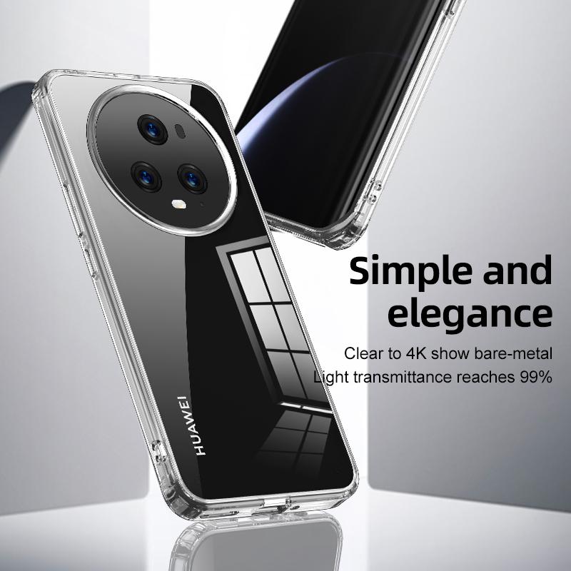 For Honor Magic5 Pro Phone Case Hard PC Soft TPU Airbag Drop Protection Phone Cover