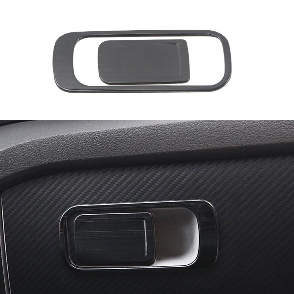 Stainless Steel Gear Box Panel Cover Brushed Black Door Audio Speak Sound Trim Frame For Volkswagen VW T-cross Tcross -