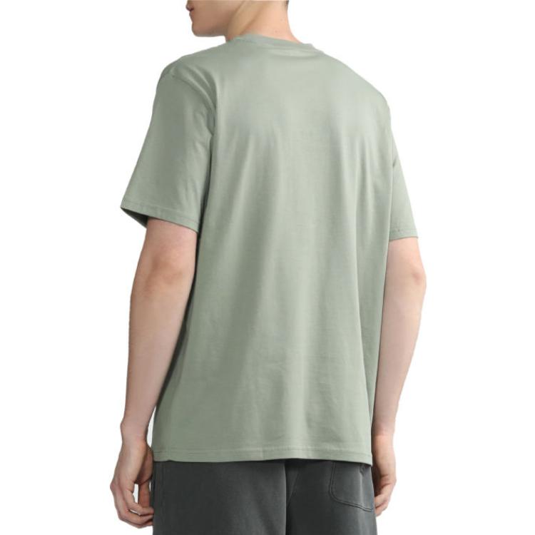 Carhartt WIP T-Shirts Men's Light Green Crew Neck Moderate Straight Fit CHXTES232037K-GRL
