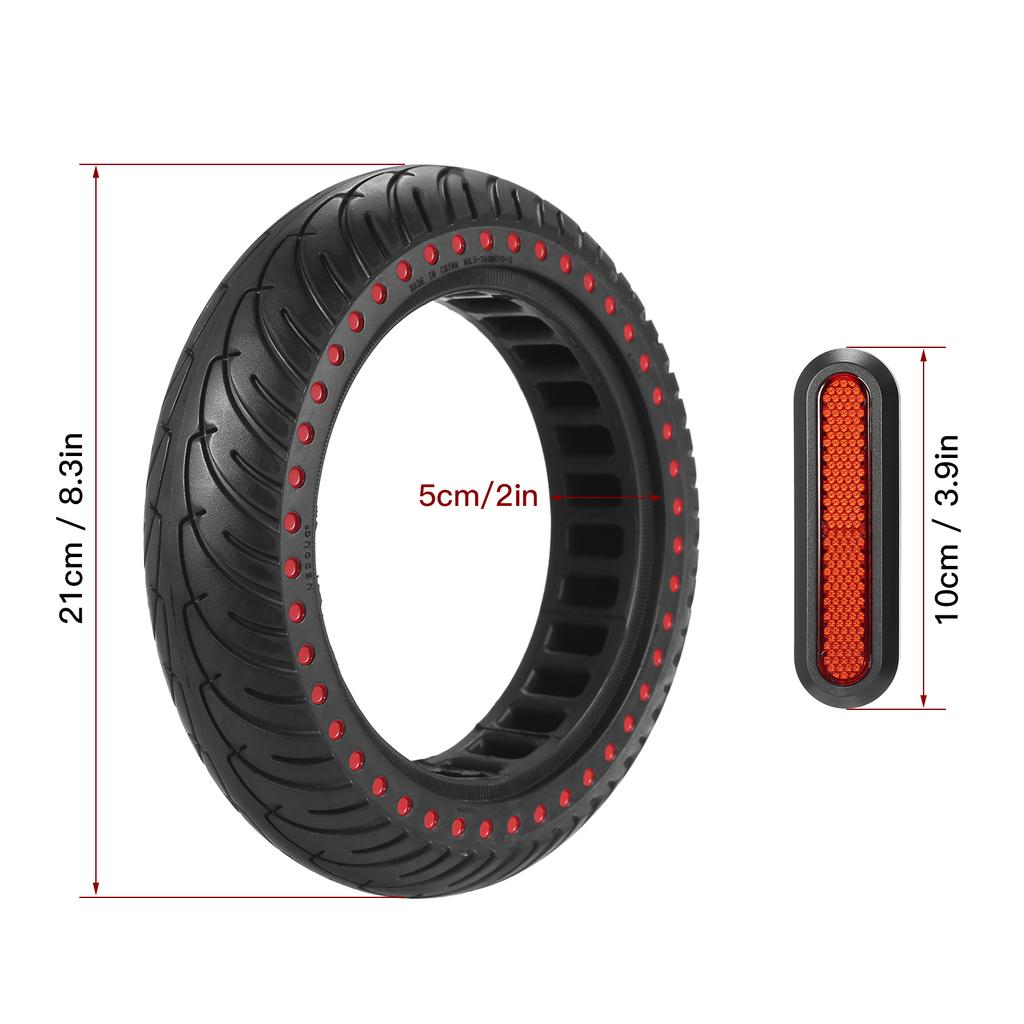 Electric Scooter Tire 8.5 Inches Electric Scooter Tire Shock-absorbing Rubber Wheel Non-pneumatic