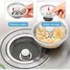 Stainless Steel Mesh Filter Waste Hole Trap Strainer Kitchen Sink Strainers With Handle Stopper Sink Basket