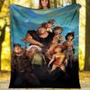The Croods Theme Printed Blanket - Perfect for Couch, Bed, Travel & Outdoor Use | Machine Washable, Cozy & Durable.