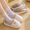 Thick Cotton Slippers with Added Fleece for Women Suitable for Keeping Warm and Slip Resistant At Home In Autumn and Winter Suitable