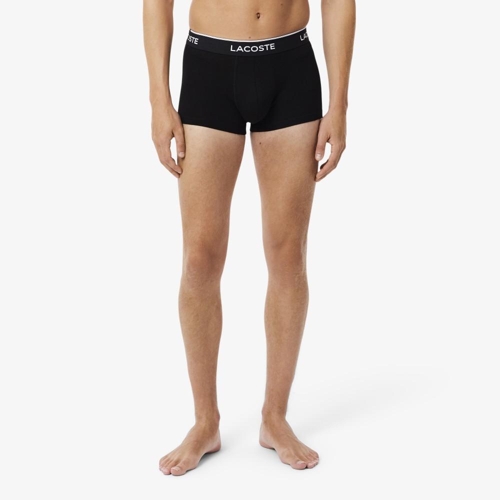 Lacoste Мужские черные хлопковые брифы, 3 шт. 5H1300-56G031