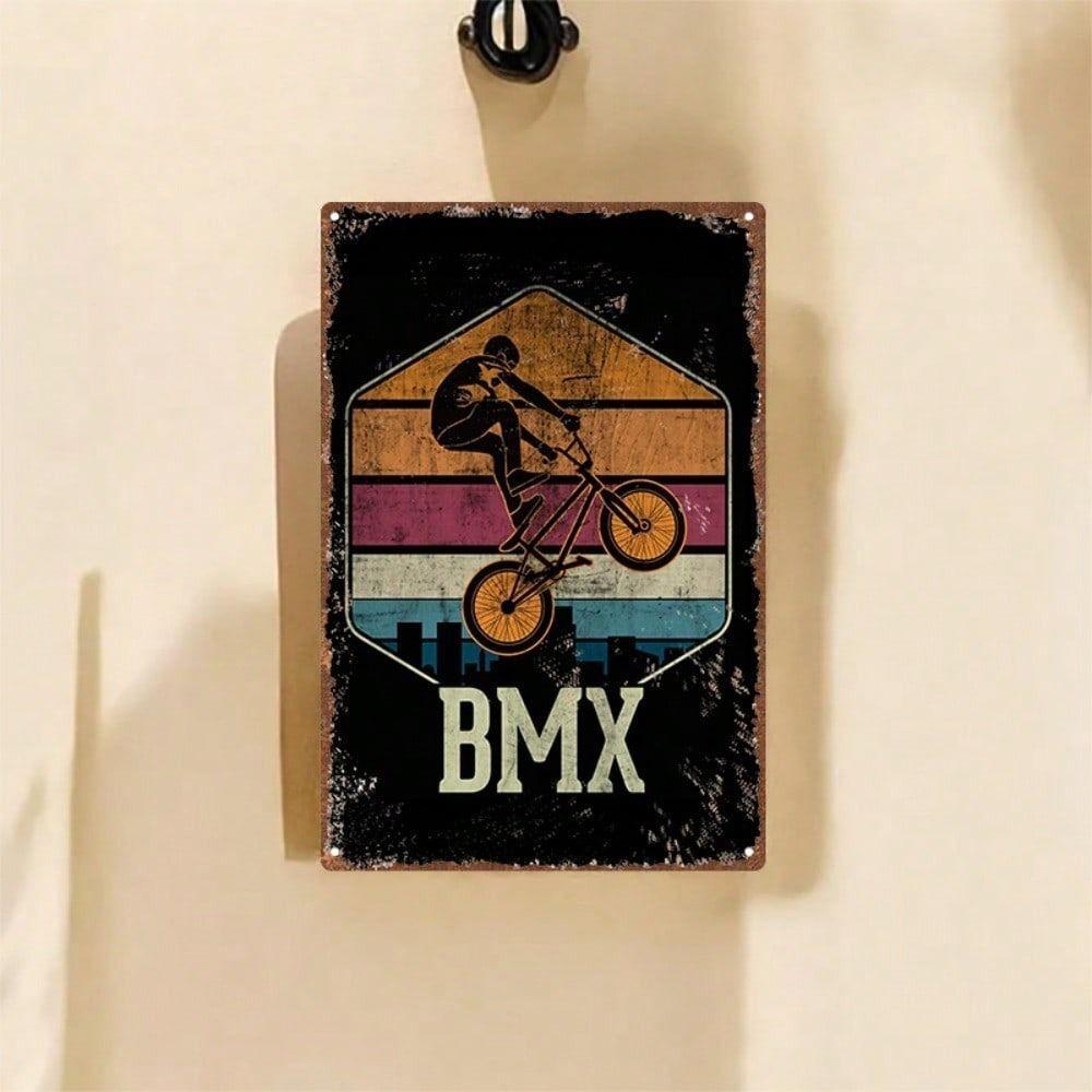 Винтажный BMX Велосипед Металлическая Жестяная Вывеска Ретро Гараж Настенный Декор Постер