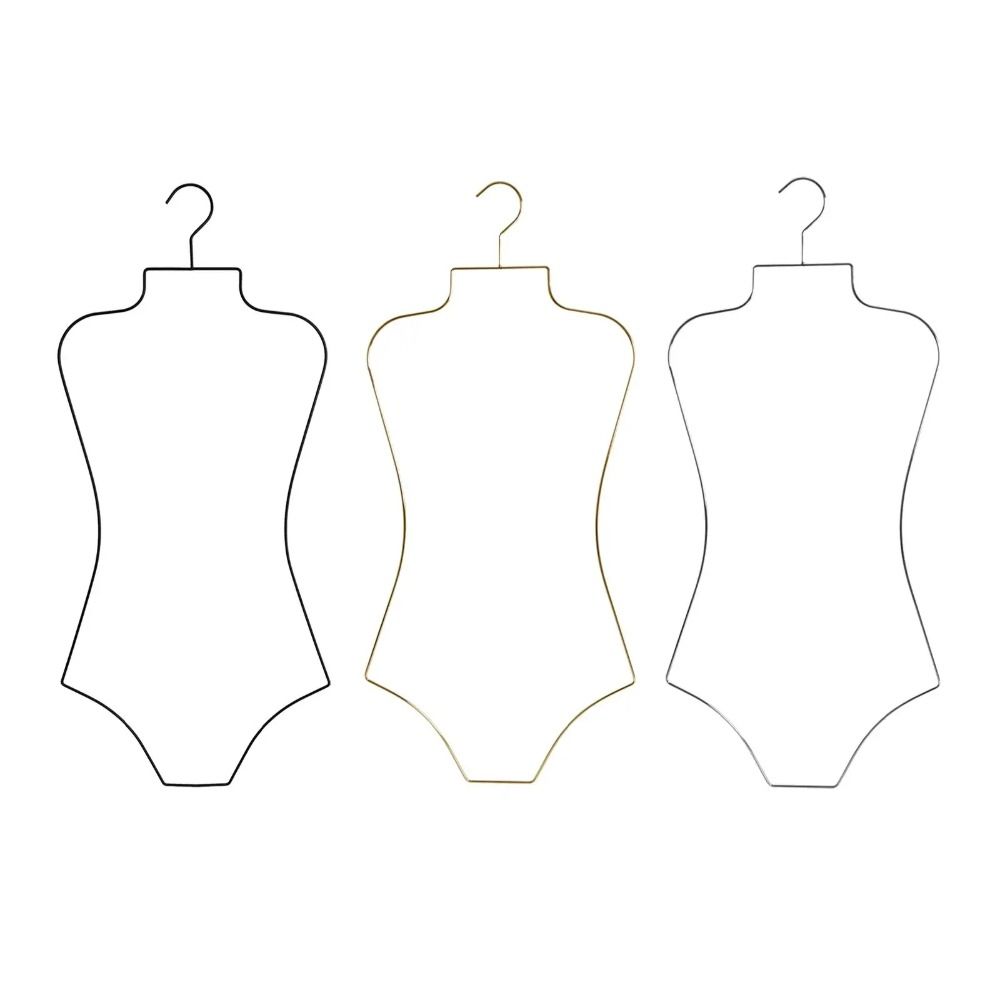 Foldable Lingerie Hanging Rack Body Shape Clothing Hanger  Stores Boutiques Show Window