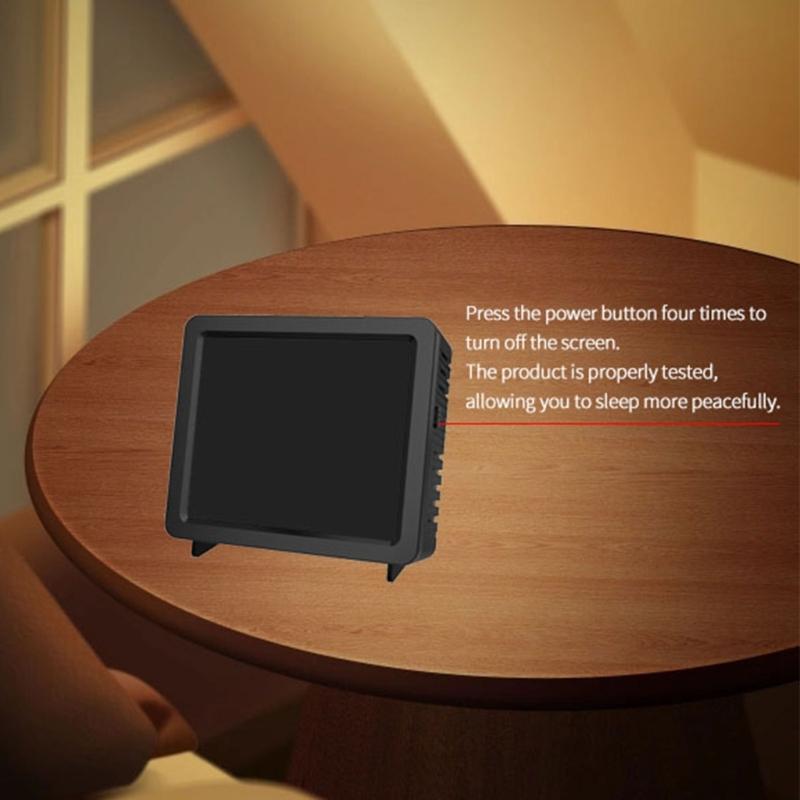 4inch Large Screen Multifunction Air Quality Monitor Including Temperature, Humidity, CO CO2 TVOC for Home