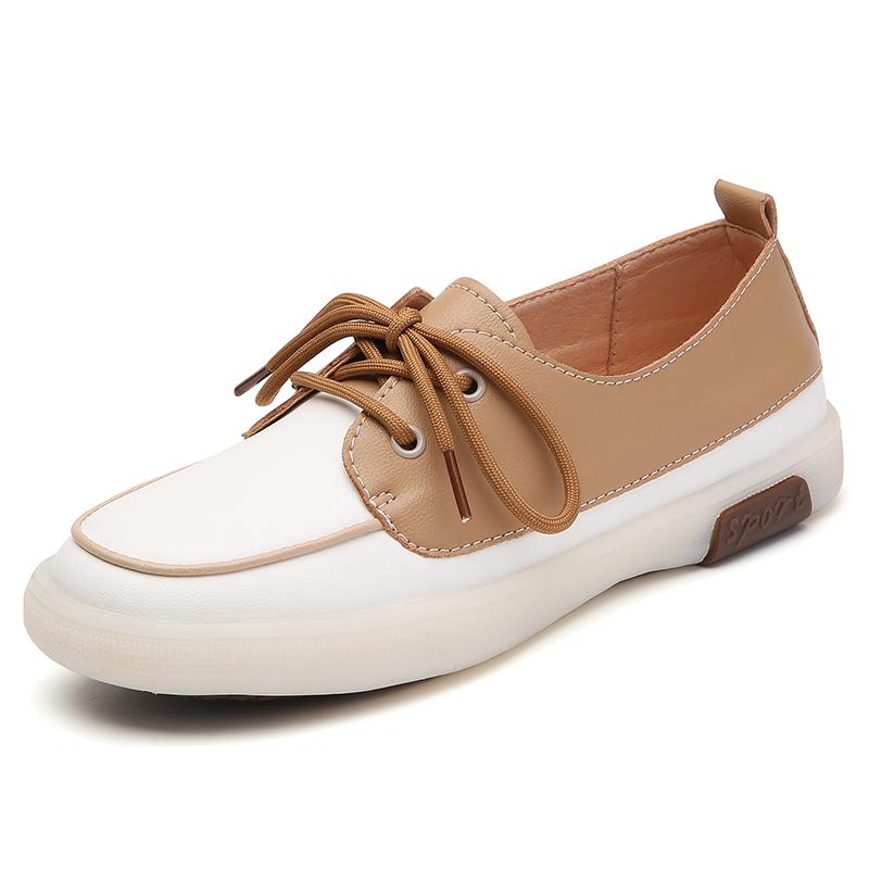 Four Seasons New Round Toe Low Top Flat Heel Fashion Sports All-match Small White Women's Shoes Everyday Korean Version Student Women's Shoes