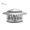 Round Chimneys Cover with Mesh Screen Tapered Top Metal Chimneys Cover Weather-proof Outside Roof Cone Top Fireplace Exhaust Rain Cover