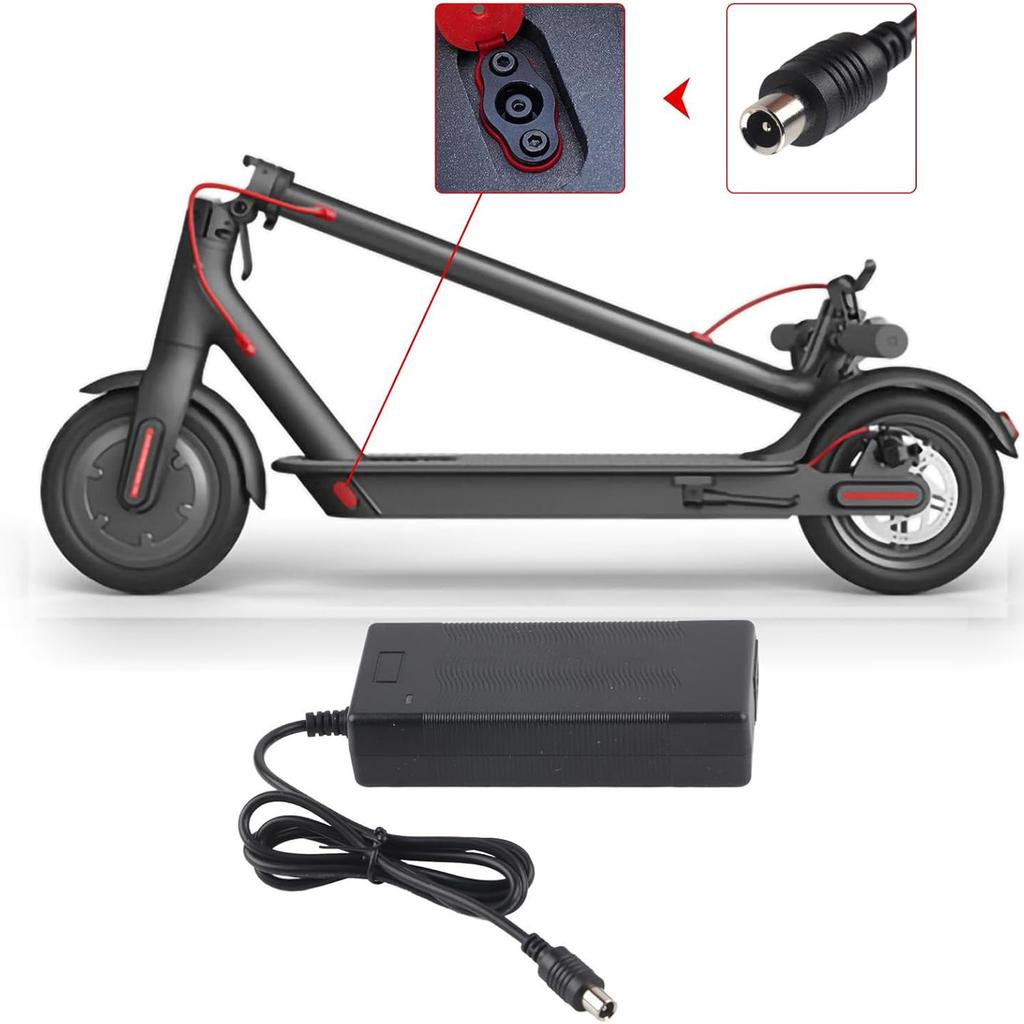 Адаптер питания 42 В 2 А Зарядное устройство Выход Зарядное устройство для аккумулятора Совместимо с M365 S1 / S3 / S4 (US Plug) электрический