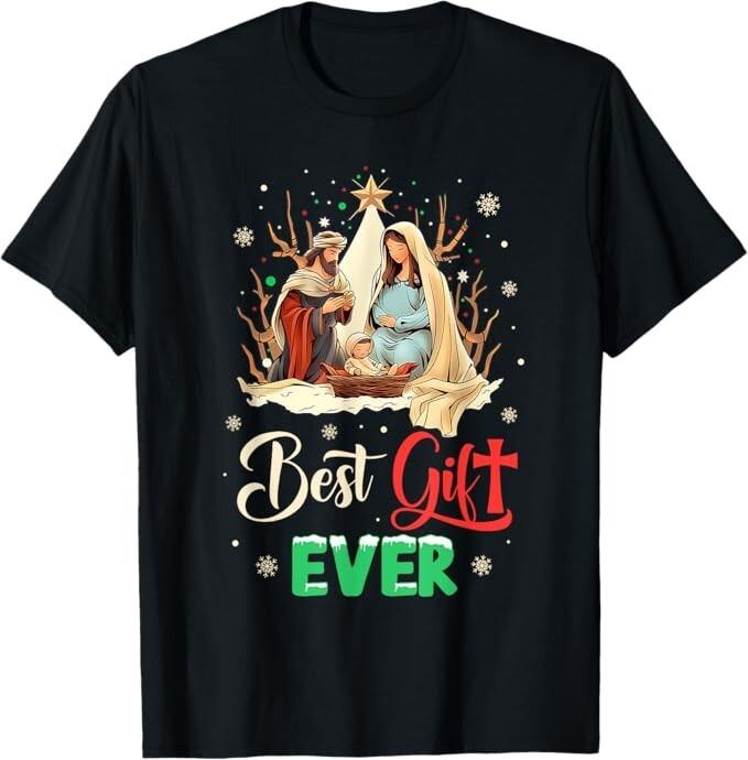 Best Ever Christmas Cool Jesus Nativity Scene Christian Unisex T-Shirt Unisex T-Shirt