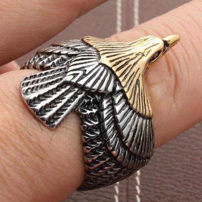 Accessories Are Divided into Vintage Eagle Spreading Wings and Open Eagle Ring