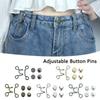 No Sewing Required Adjustable Button Pins Button Clip Pant Waist Tightener Pant Waist Buttons