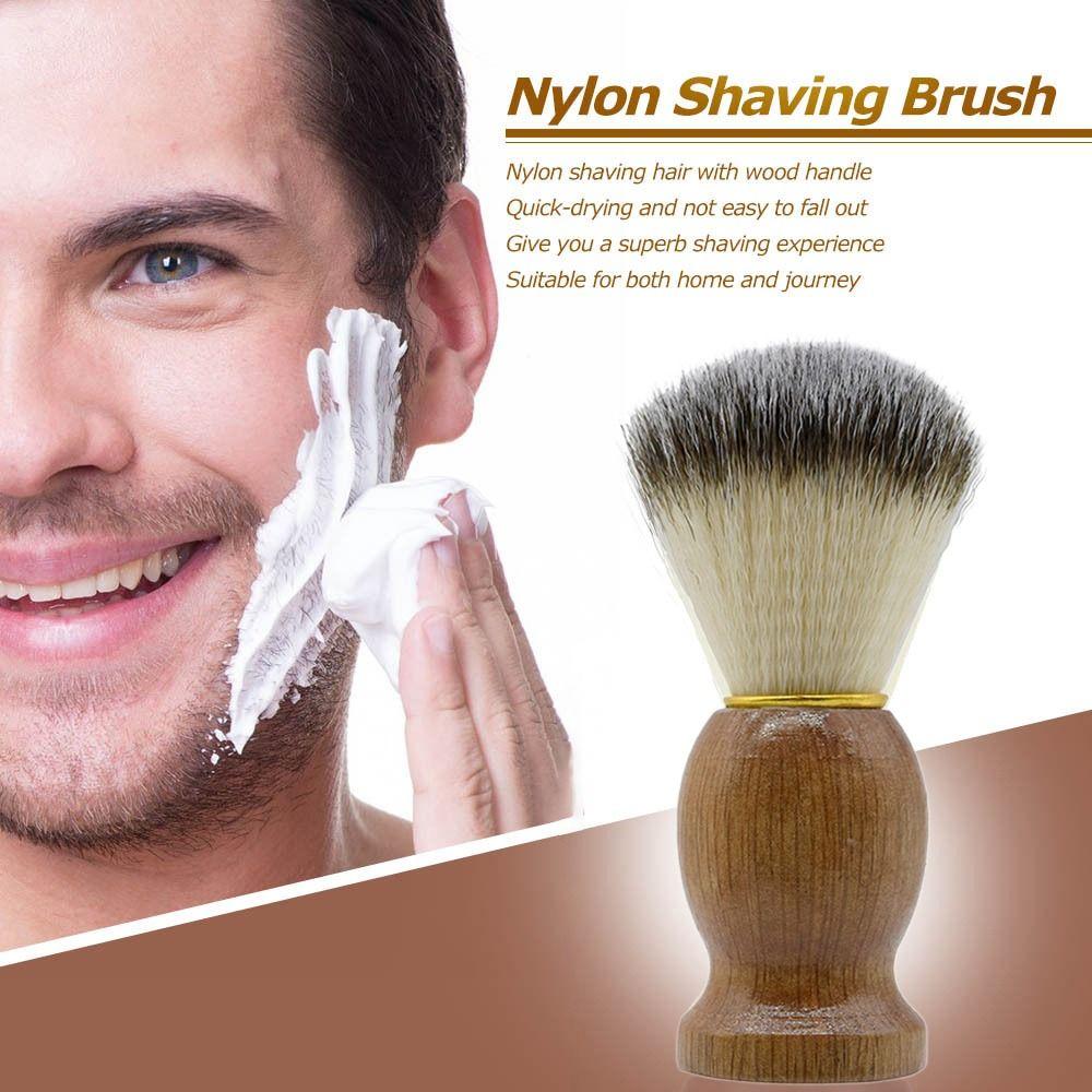 Wood Handle Facial Beard Cleaning Cosmetic Tool Razor Brushes Fashion Shaving Brush Men