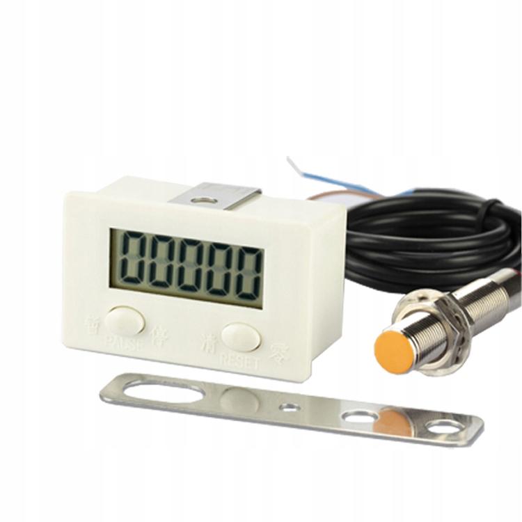 Panel Mount Pulse Counter Digital Lcd Magnetic Inductive Metal Sensor
