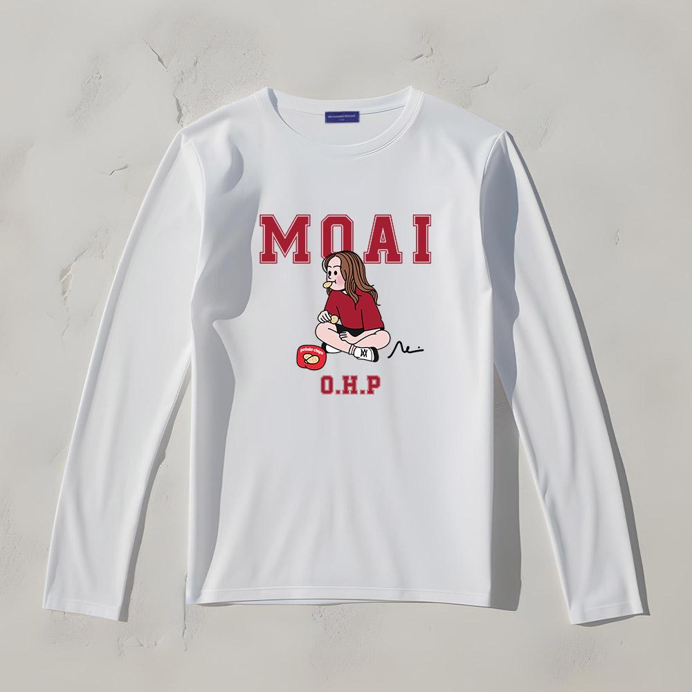ONEHUNDREDPERCENT FOR WOMAN Ohp X Moai Potato Chips Basic Long Sleeve T-Shirt