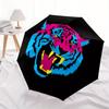 1pc Tiger Head Automatic Open/close Folding Umbrella, Compact Portable Travel Umbrella,Durable Construction yy250814122