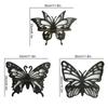 1 шт. черная полая винтажная плавающая бабочка в форме настенного декора, стеллаж для хранения, деревянная полка