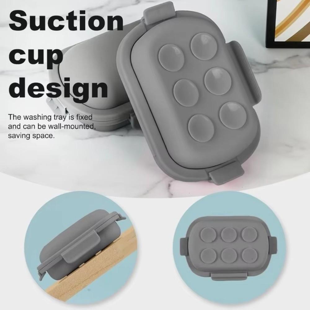 Travel Soap Container Silicone Soap Box Portable Soap Dish For Travel Hotel