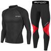 Men Compression Tops Tight Trousers Long Sleeve Shirts Long Pants Sport Suits