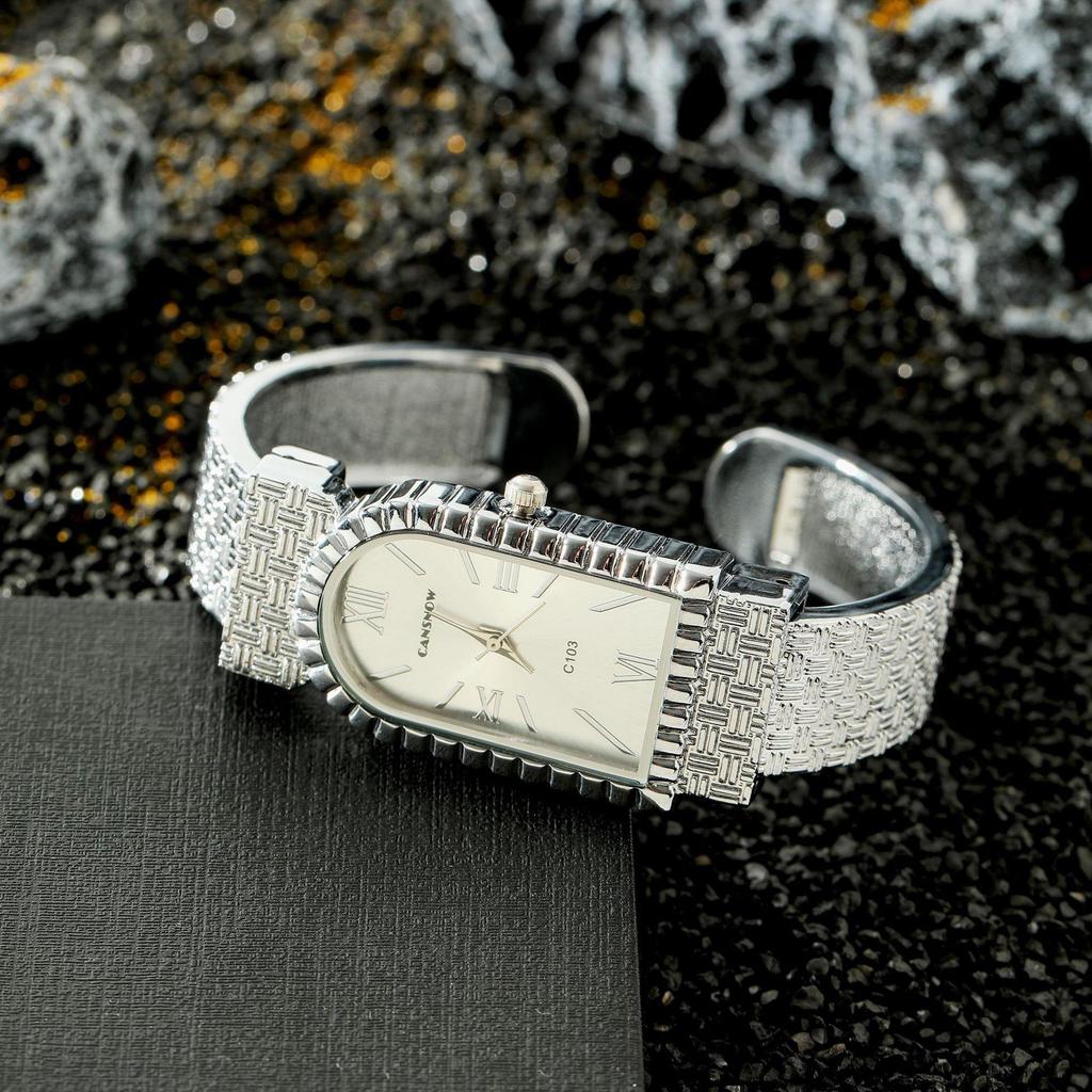 CANSNOW Модные браслеты Наручные часы Женские часы для девушек Наручные кварцевые часы Часы с циферблатом с римскими цифрами