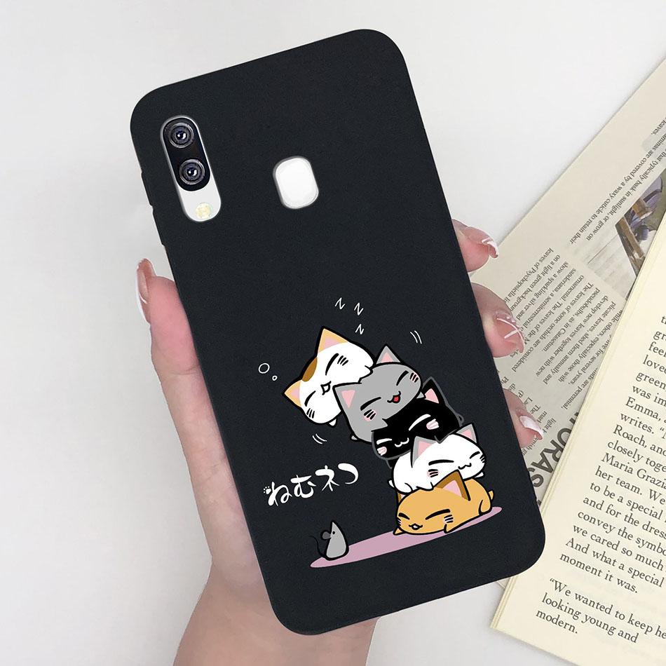 Leopard Print Case For Samsung A40 Phone Cover Soft Silicone Matte Cases For Samsung Galaxy A40 A 40 SM-A405F Bumper Funda Capa
