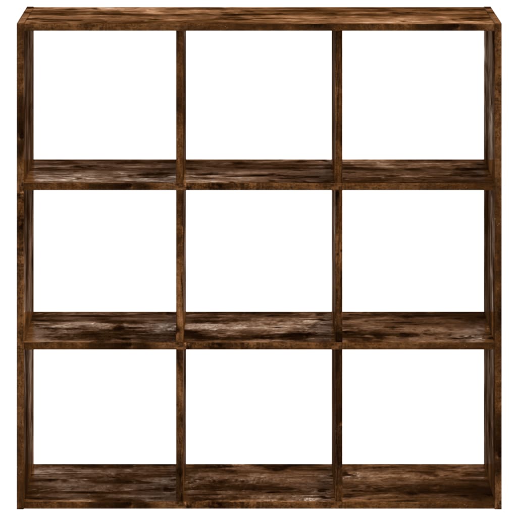 Bookshelf Smoked Oak 102 x 32 x 102 cm Engineered Wood
