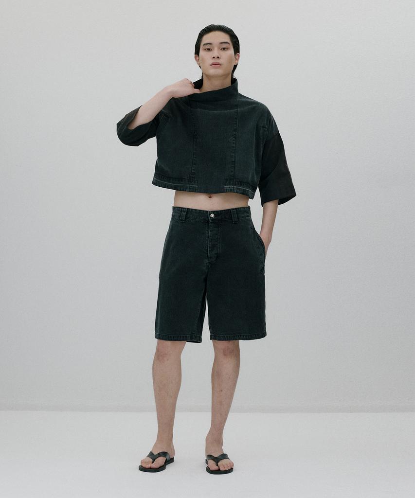 Sunjin Horangji Canton Bermuda Pants [Black]