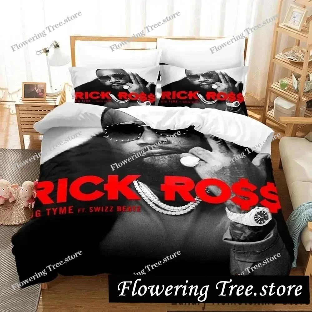 3D Принт Рэпер RICK ROSS Постельное Белье Комплект Пододеяльник Комплект для Кровати Покрывало Наволочка Одеяло Кинг Квин Размер Мальчики Взрослые Постельное Белье