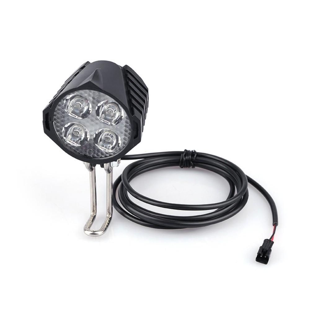 Black Electric Bike Headlight for BBS01 / BBS02 / BBSHD Mid Drive Motor Systems Night Riding