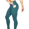 Women S Yoga Running Fitness Pants Side Pocket Tight Leggings
