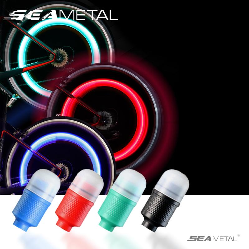 SEAMETAL 2 шт. Автомобильный Авто Колесо Шина Шина Свет Лампа Ступицы Светодиодная Подсветка Ножка Воздушного Клапана