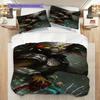 Predator Vs Alien Epic Space Battle Threepiece Set 1 Duvet Cover 2 Pillowcase Without Core Soft And Comfortable Bedding Set