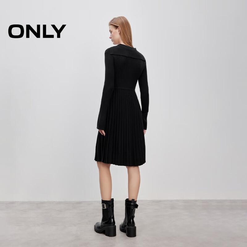 Only Элегантное трикотажное плиссированное миди-платье на осень 2025