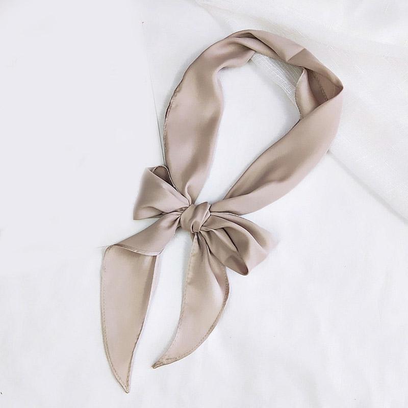 Хороший атласный квадратный женский ободок для волос на шею из шелка для женщин, обтягивающий женский галстук-шарф