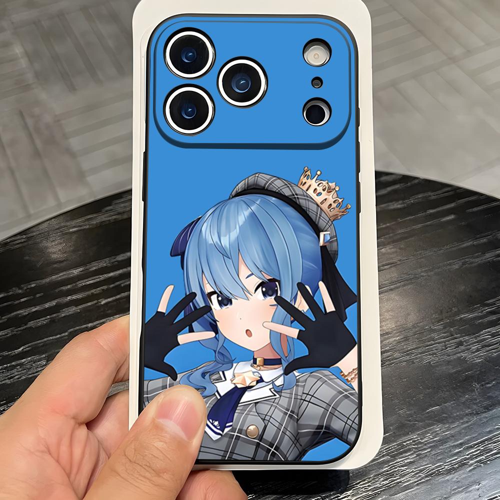 H-Hoshimachi S-Suisei Phone Case For IPhone 17 Pro Max 16 15 14 Pro Max 13 11 X Xs Xr 8 7Plus Silicone Cover