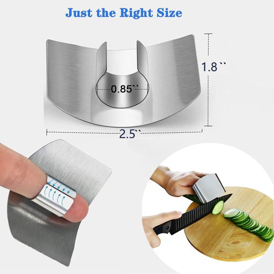 Защита для пальцев, сверхмощная нарезка кубиками из нержавеющей стали, нарезка овощей, чтобы не повредить защиту для пальцев, безопасный инструмент для нарезки, кухонные принадлежности