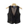 2025 Women's V-Neck Mesh Slimming Summer Vest