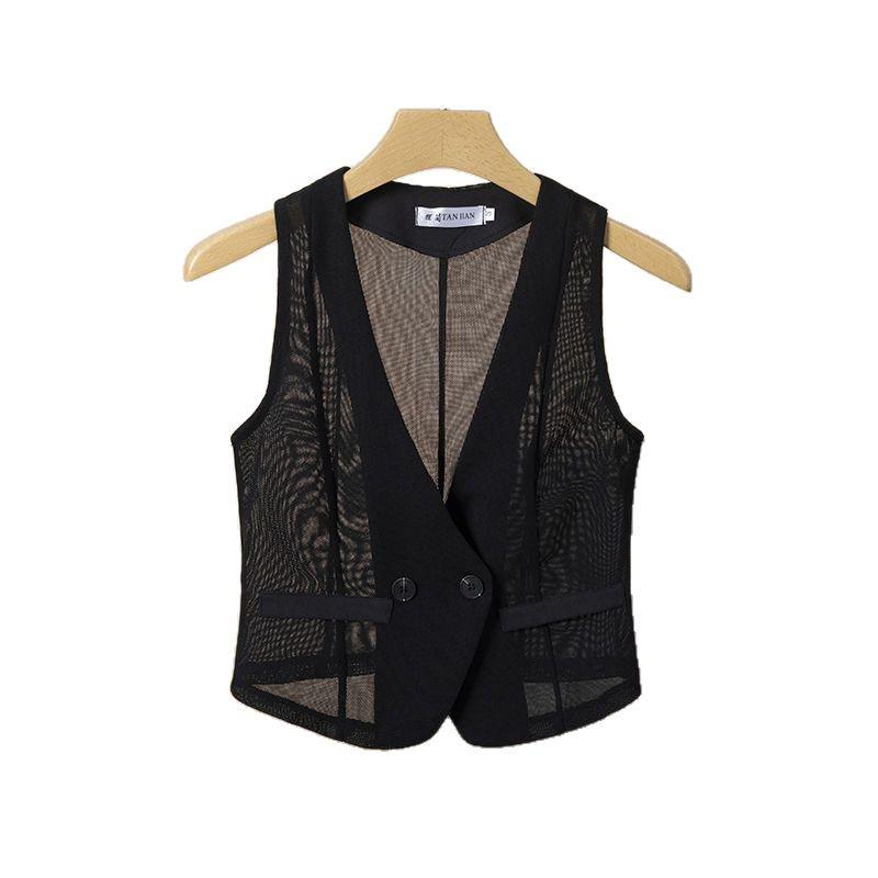 2025 Women's V-Neck Mesh Slimming Summer Vest