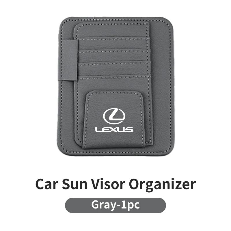 DJSZ3 Car Visor Sunglasses Holder Card Bag Glasses Storage Clip Interior For Lexus CT ES GS NX IS250 CT200h IS300h ES300h RX400h NX