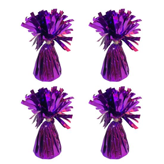 Yousheng 4Pcs Golden Metallic Balloon Weights Holder Reusable Non-Slip Balloons Pendants Graduation Party Christmas Wedding Decoration