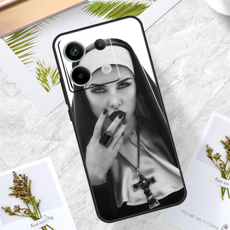 Sister Nun Case For Xiaomi Redmi Note 14 13 12 11 10 9 15 Pro Plus Redmi 13C 14C 15C 10C 12C 15 Cover