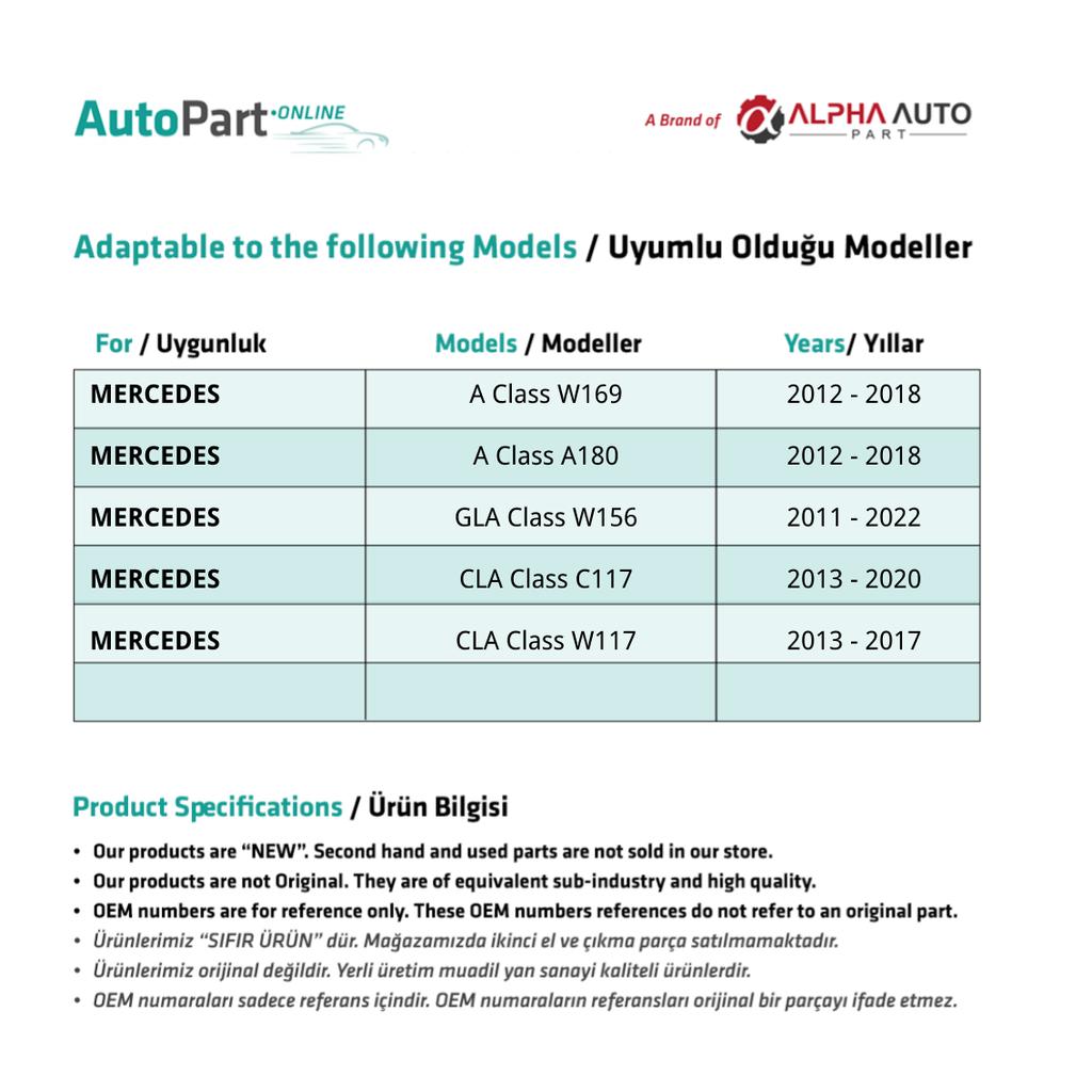 Panoramic Roof Sunroof Repair Kit 62.7 Cm for Mercedes W169, A180, W156