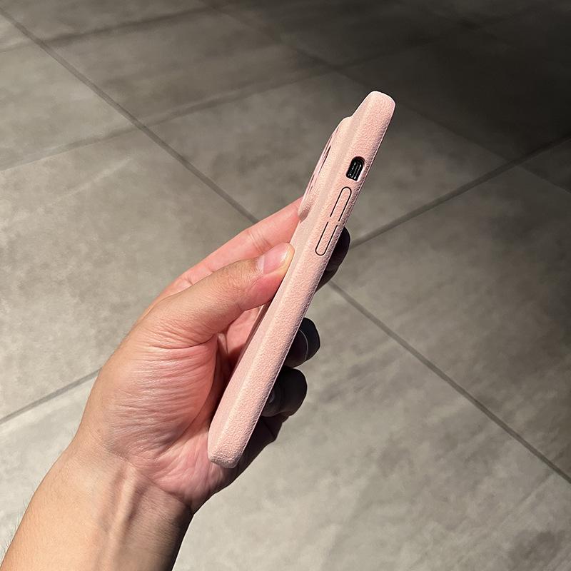 Подходит для чехла для телефона Iphone14promax, замшевая текстура Apple 13 получехол 12 противоударный 11 мужской кожаный чехол