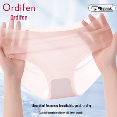 Женские бесшовные трусы-слипы из ледяного шелка Audifen