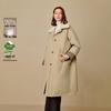 Inman Women's Detachable Plush Stand-Collar Long Down Jacket