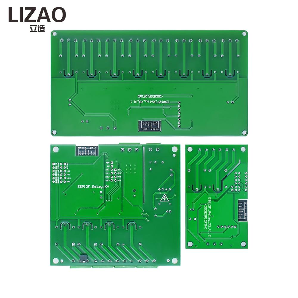 LIZAO 2/4/8-канальный модуль реле WiFi ESP8266 ESP-12F, AC DC, широкий диапазон напряжения питания, плата управления умным домом