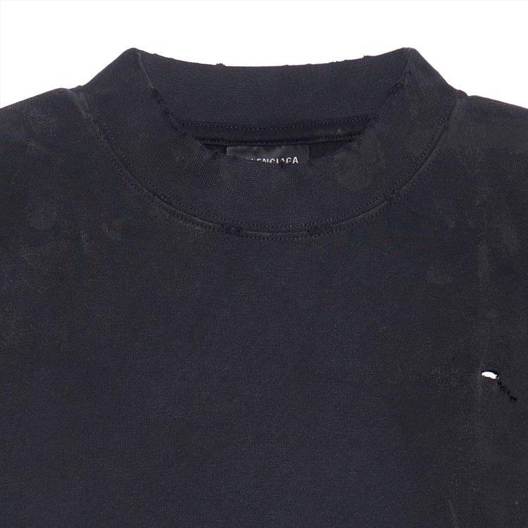 Balenciaga Футболка FW23 Свободный крой Унисекс Черный 698811TOVT31055